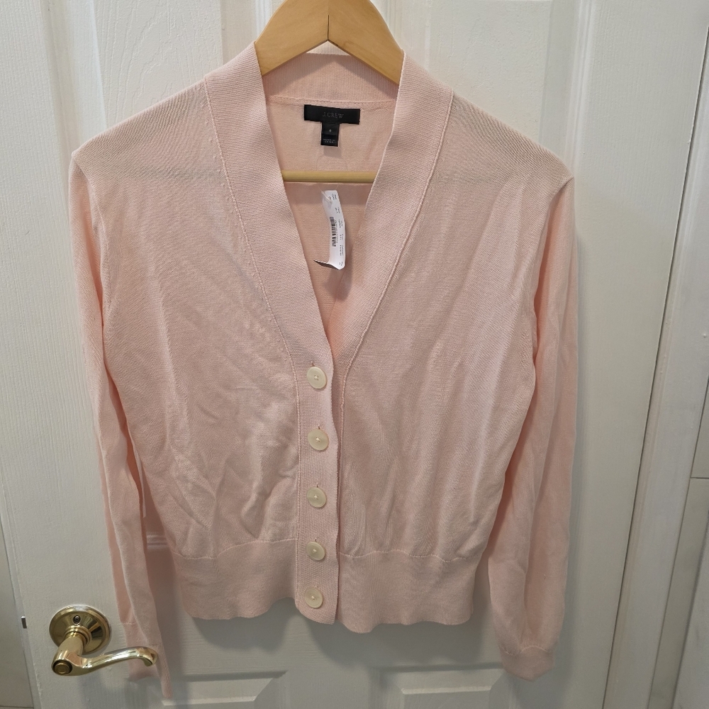 NWT JCREW Pink Cardigan Sweater